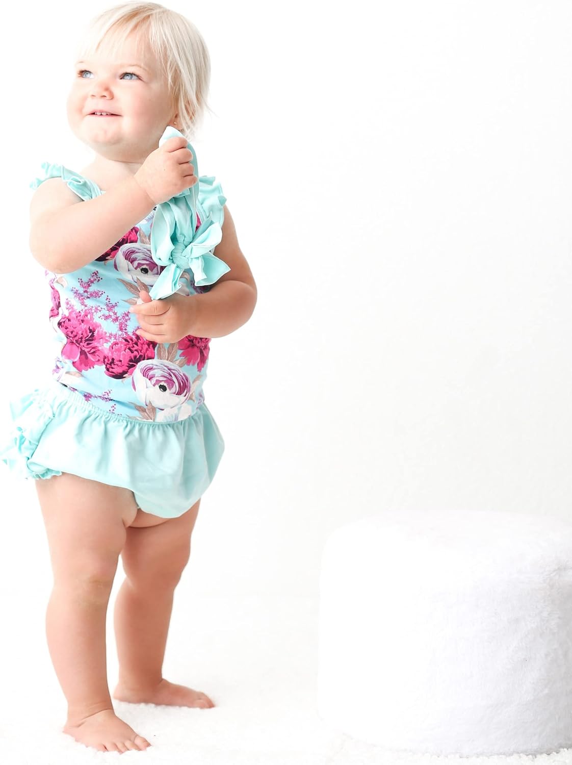 Adorable Ruffle Bloomers Set - Snaps Elastic Waist comfy great for baby