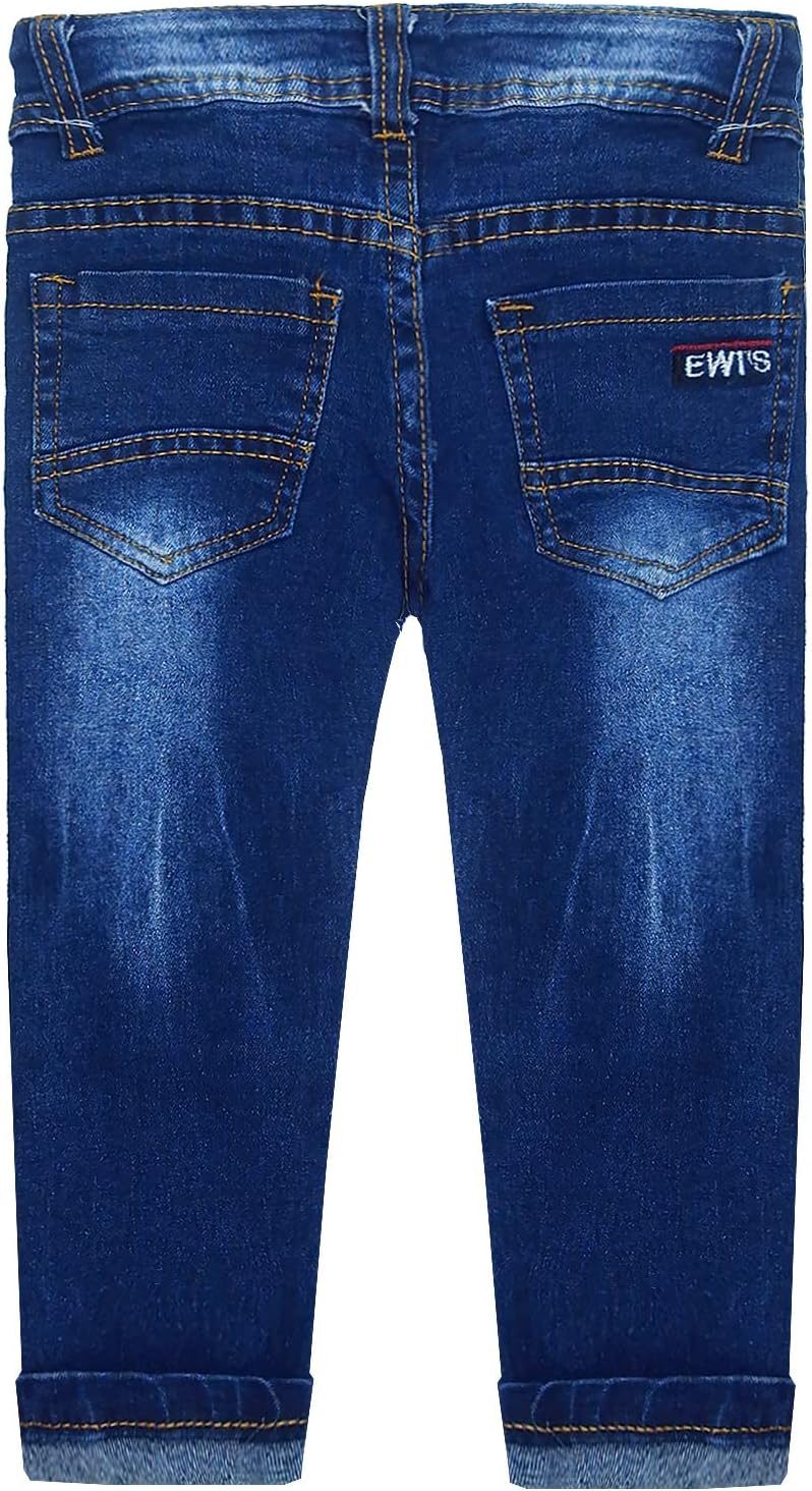 KIDSCOOL SPACE Little Ripped Elastic Jeans for Baby Kids