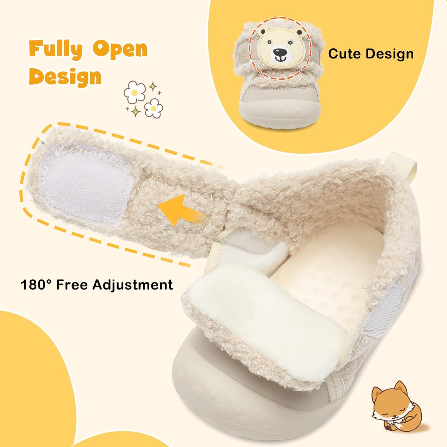 Warm Cozy Toddler Slippers