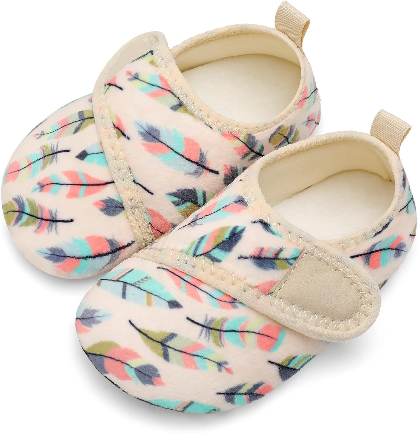 Cozy Non-Slip Toddler Boys Girls Slippers with Microfleece Lining for Winter