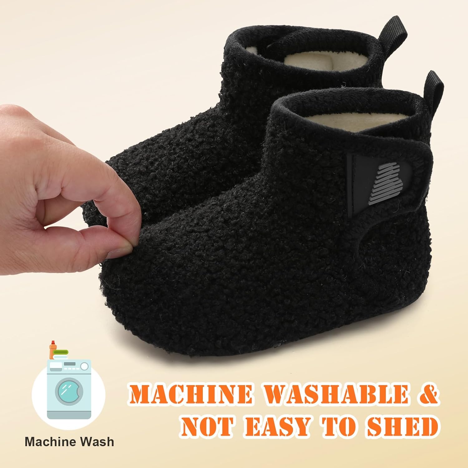 Barerun Toddler Slippers Warm Cozy
