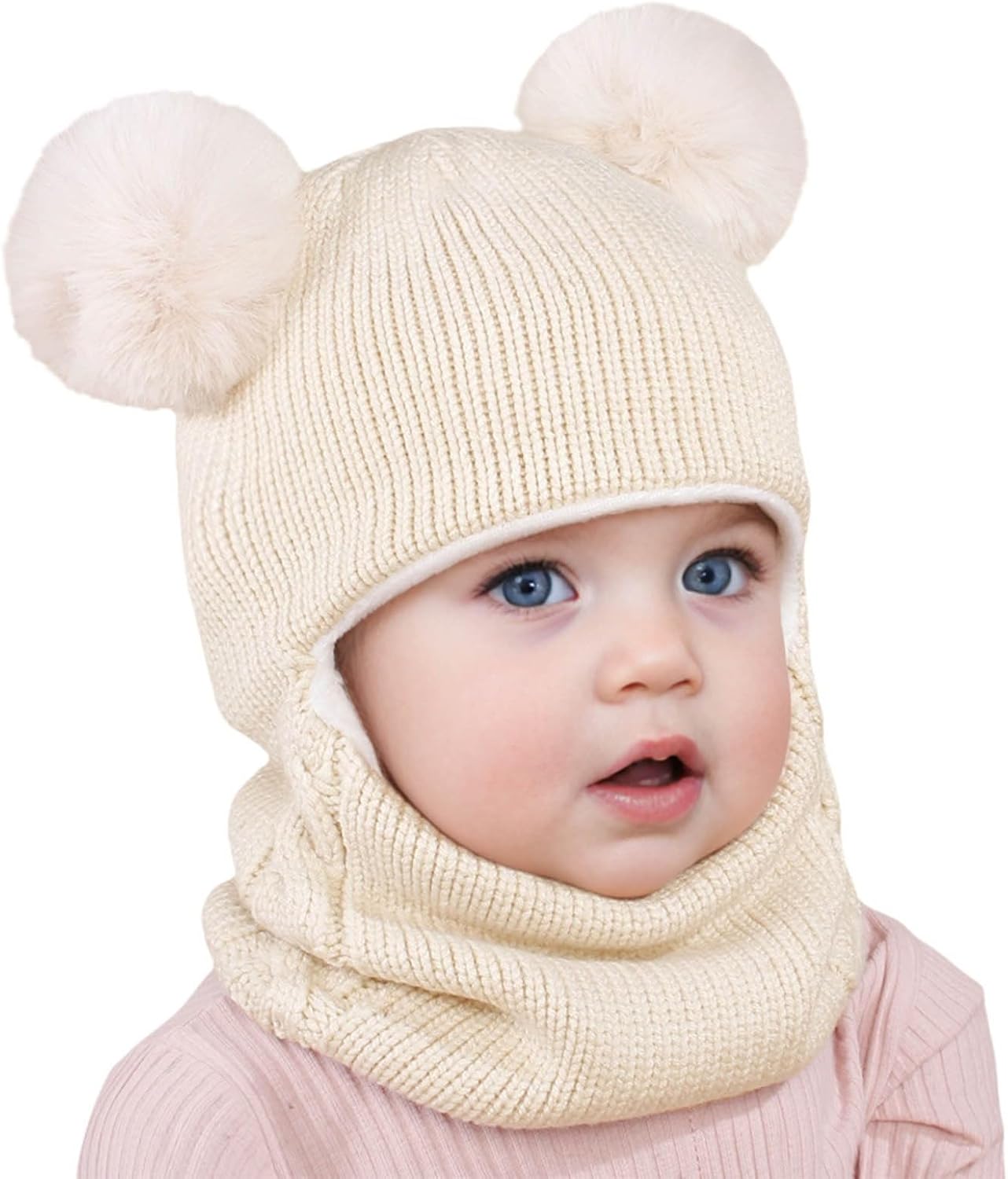 Winter Bear Hat Set for Toddler