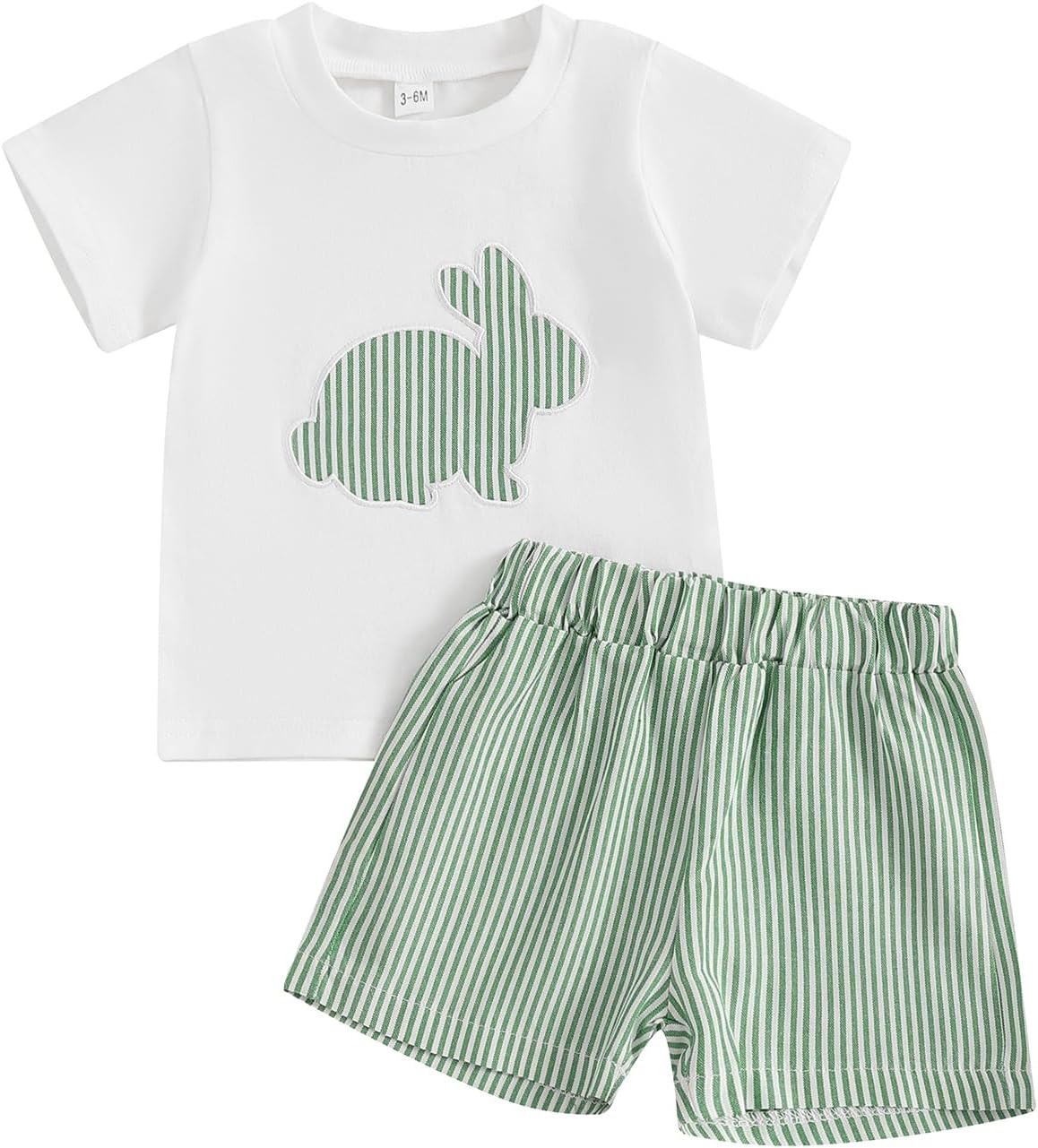 Lamuusaa Easter Toddler Boys Plaid Stripe Set