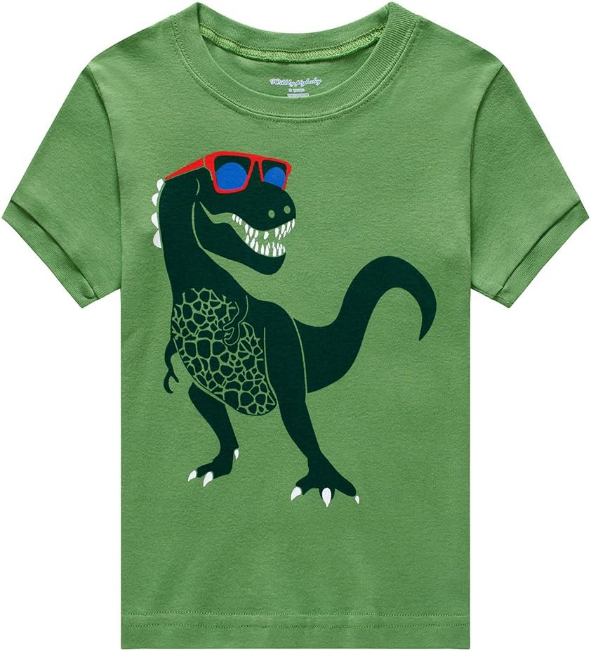 Popshion Boys Pajamas Dinosaur Design Soft Cute Sleepwear for Kids