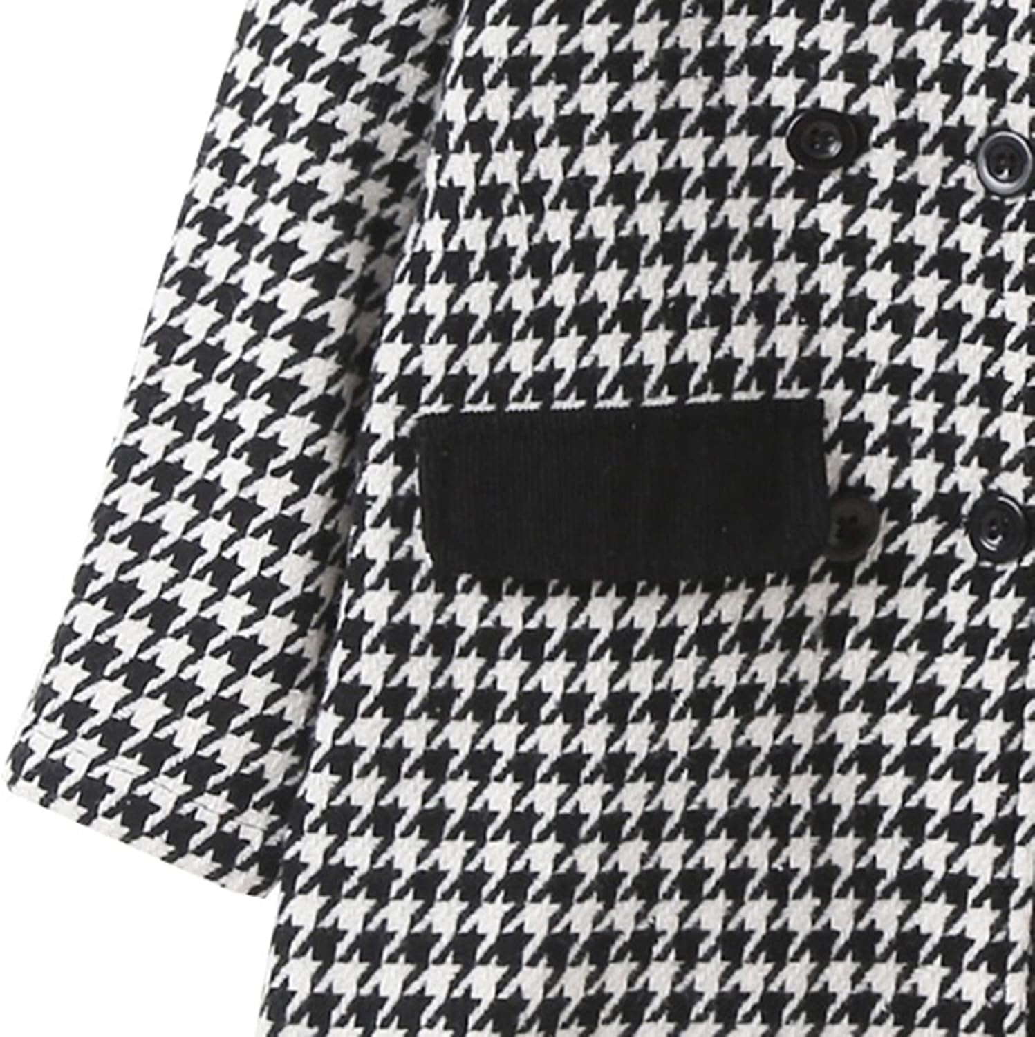 Houndstooth Toddler Dress Coat All Weather