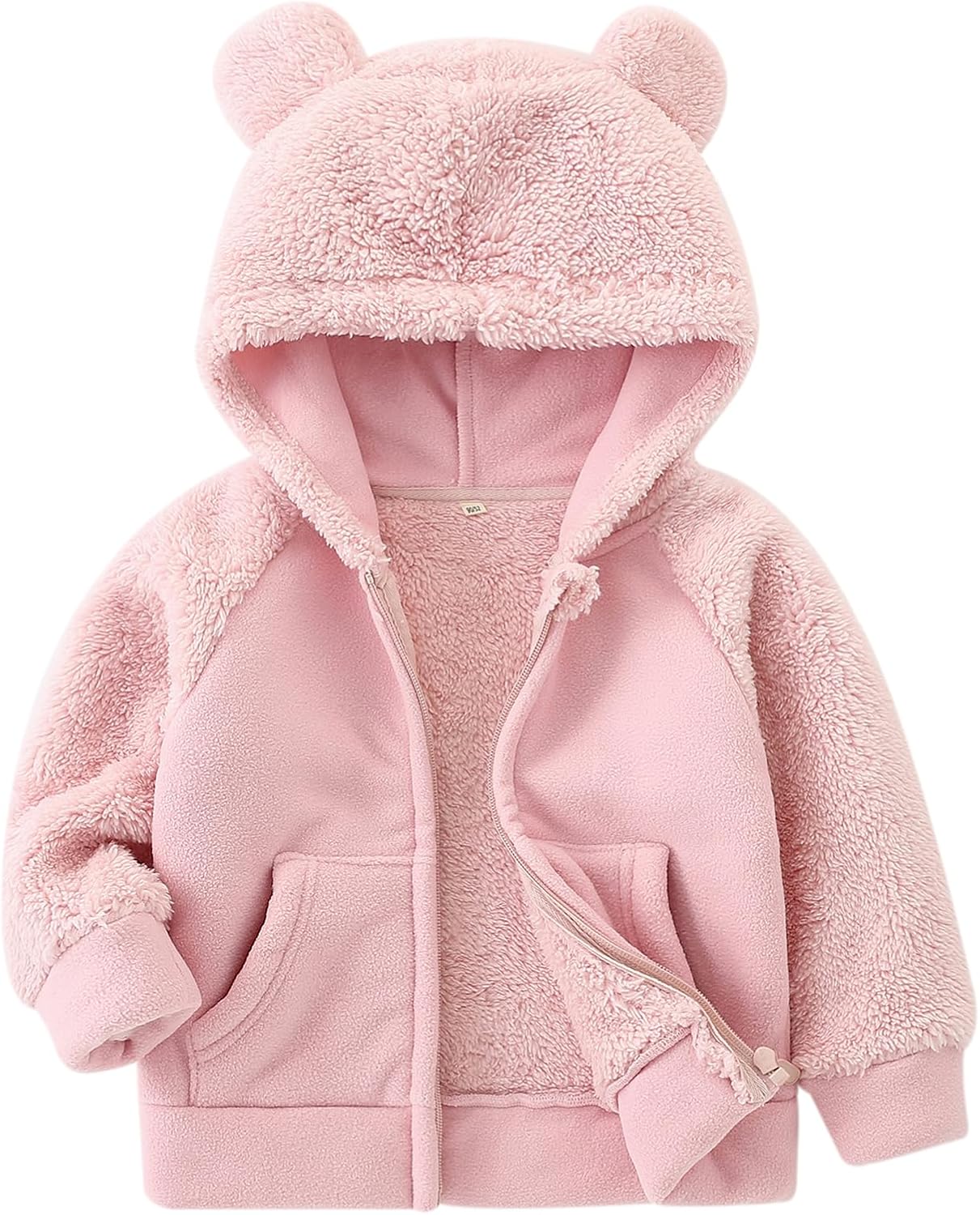 Warm Bear Ears Fleece Hoodie for Babies