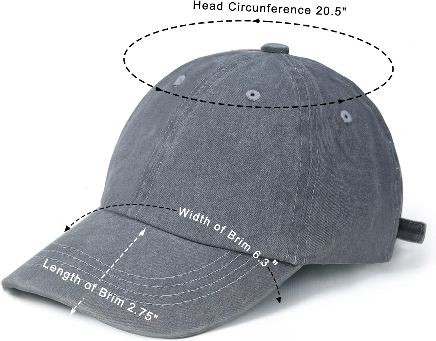 Distressed Washed Baseball Cap for Kids 2-8