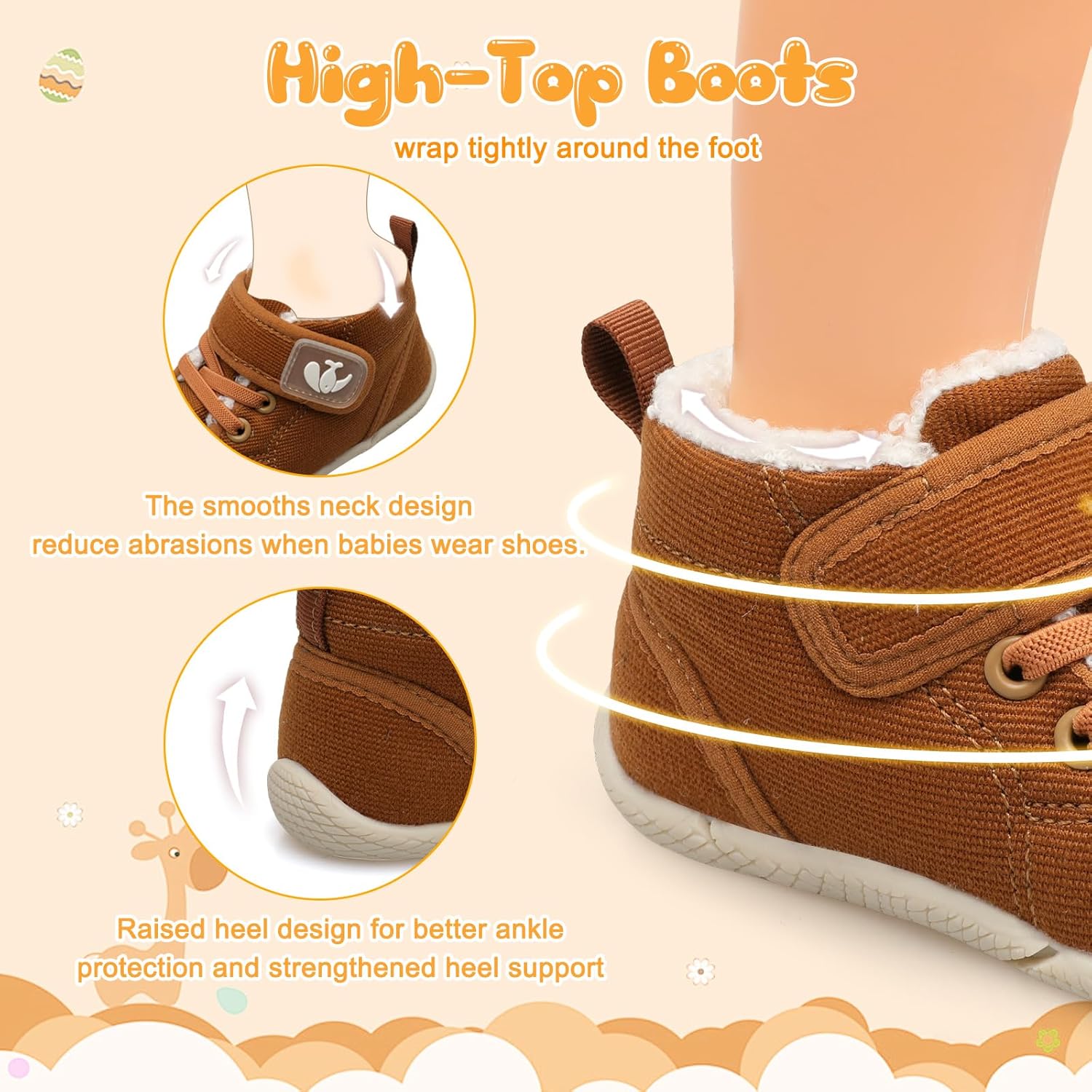 Warm Fleece Slippers for Babies