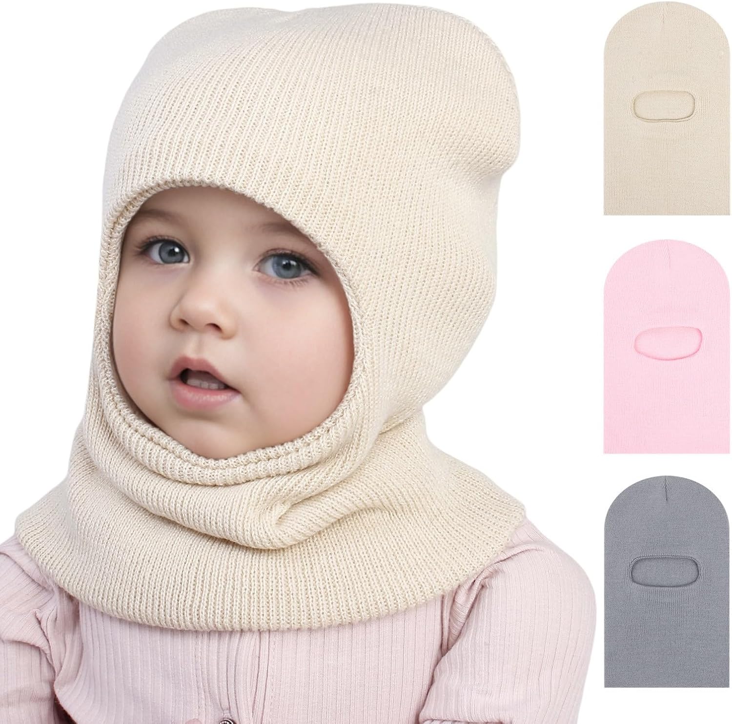 Baby Girls Winter Hat and Mittens Set