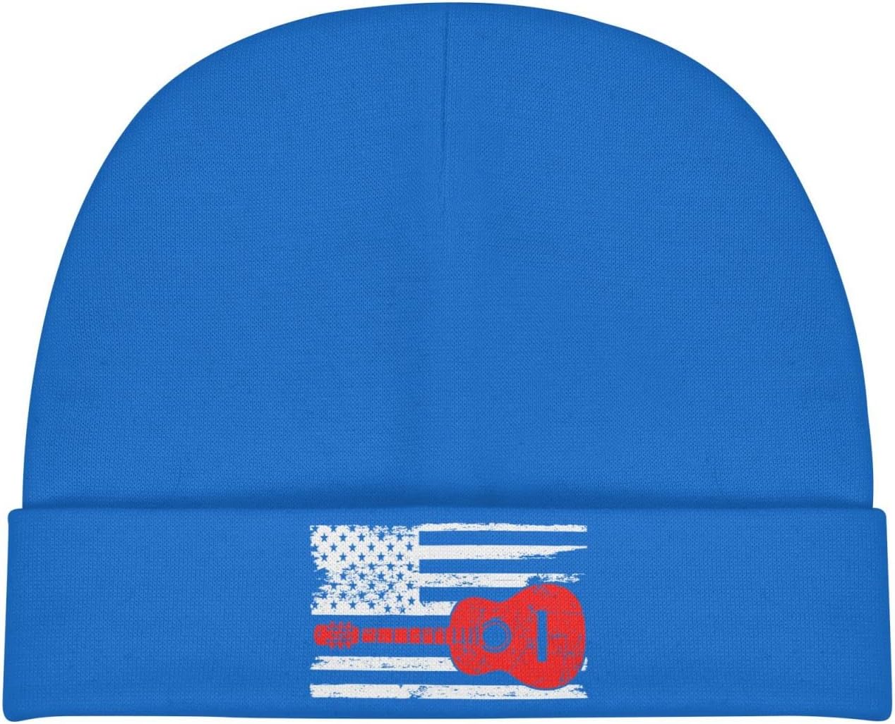 IRON1974 Guitarist USA Flag Baby Beanie Cap