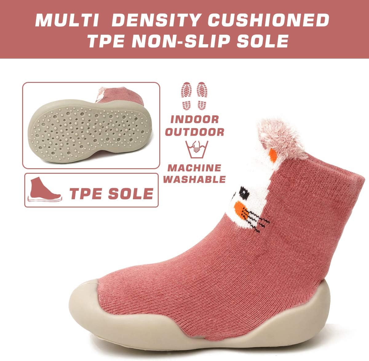 WEAPRIL Baby Toddler Socks Slippers