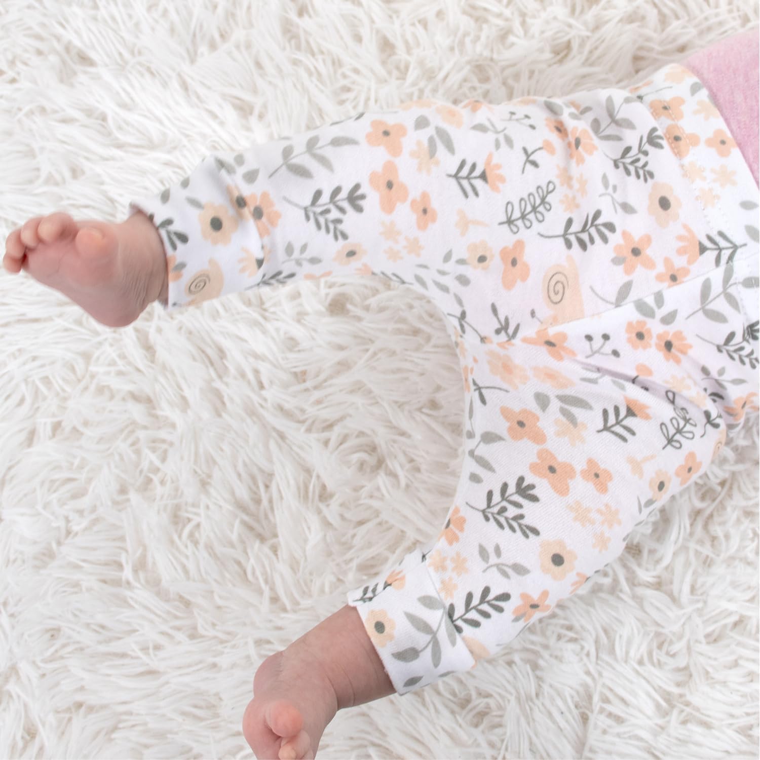 The Peanutshell 5-Piece Safari Animal Baby Pants Set for Babies