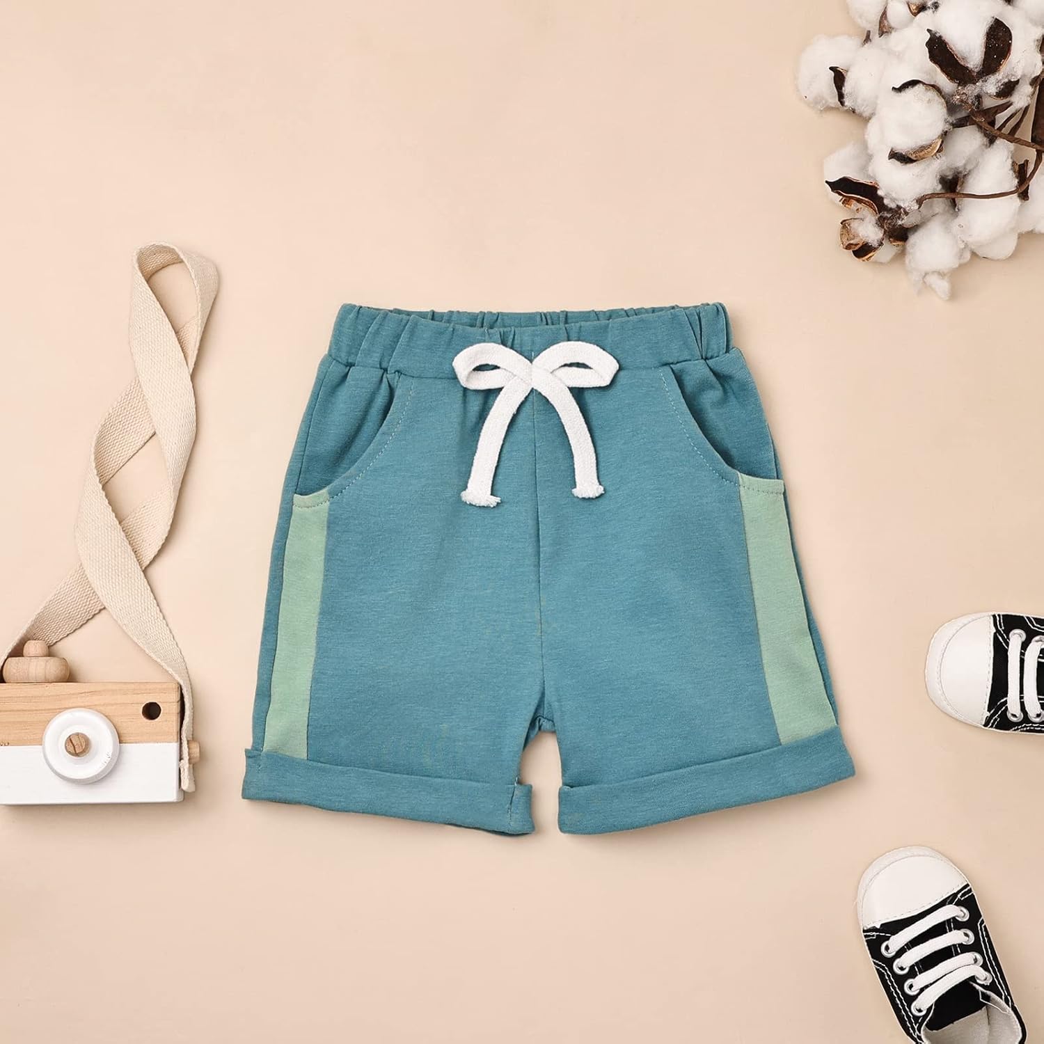 Patchwork Summer T-Shirt Shorts Set