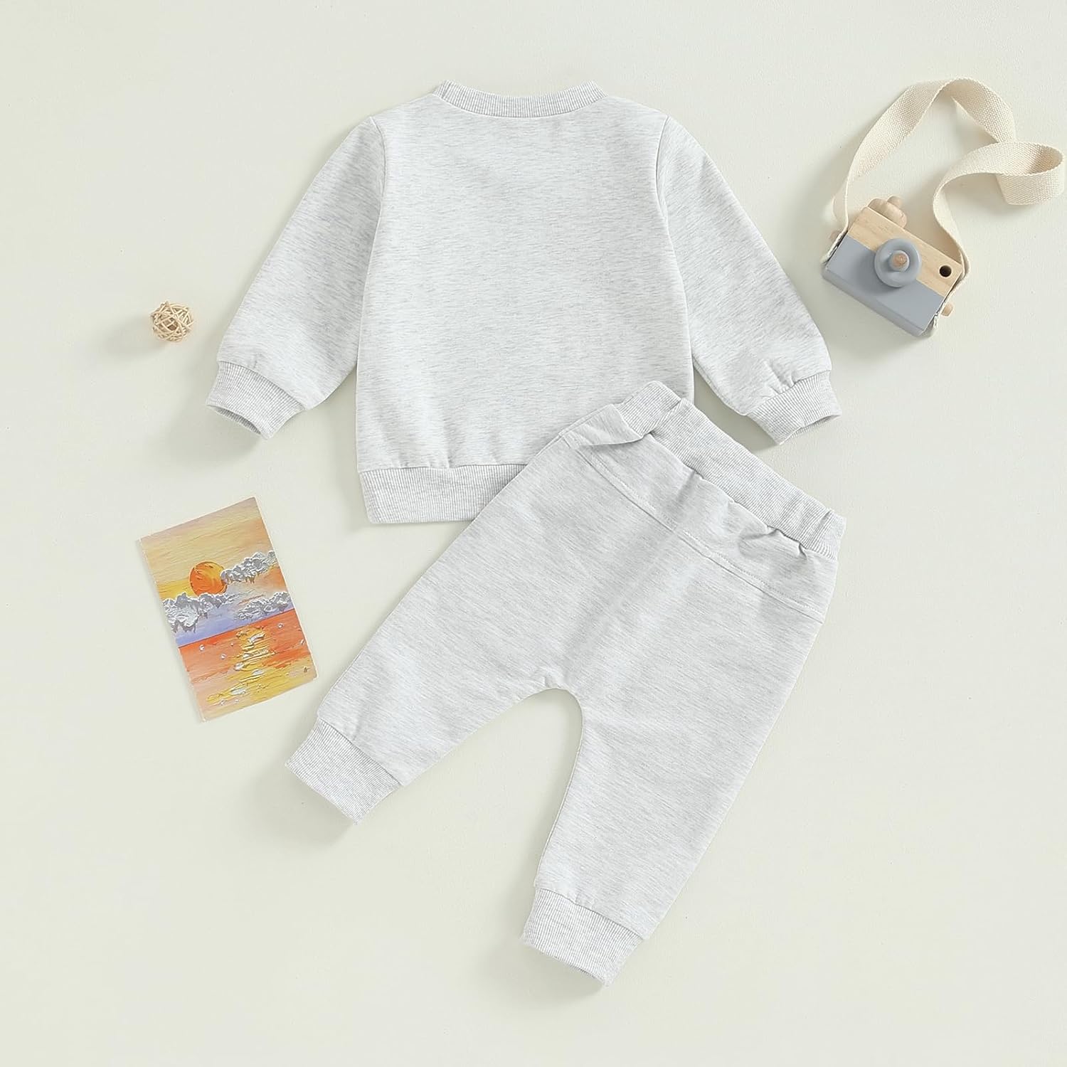 Comfortable Fashionable Baby Boys Girls 2-Piece Pant Set