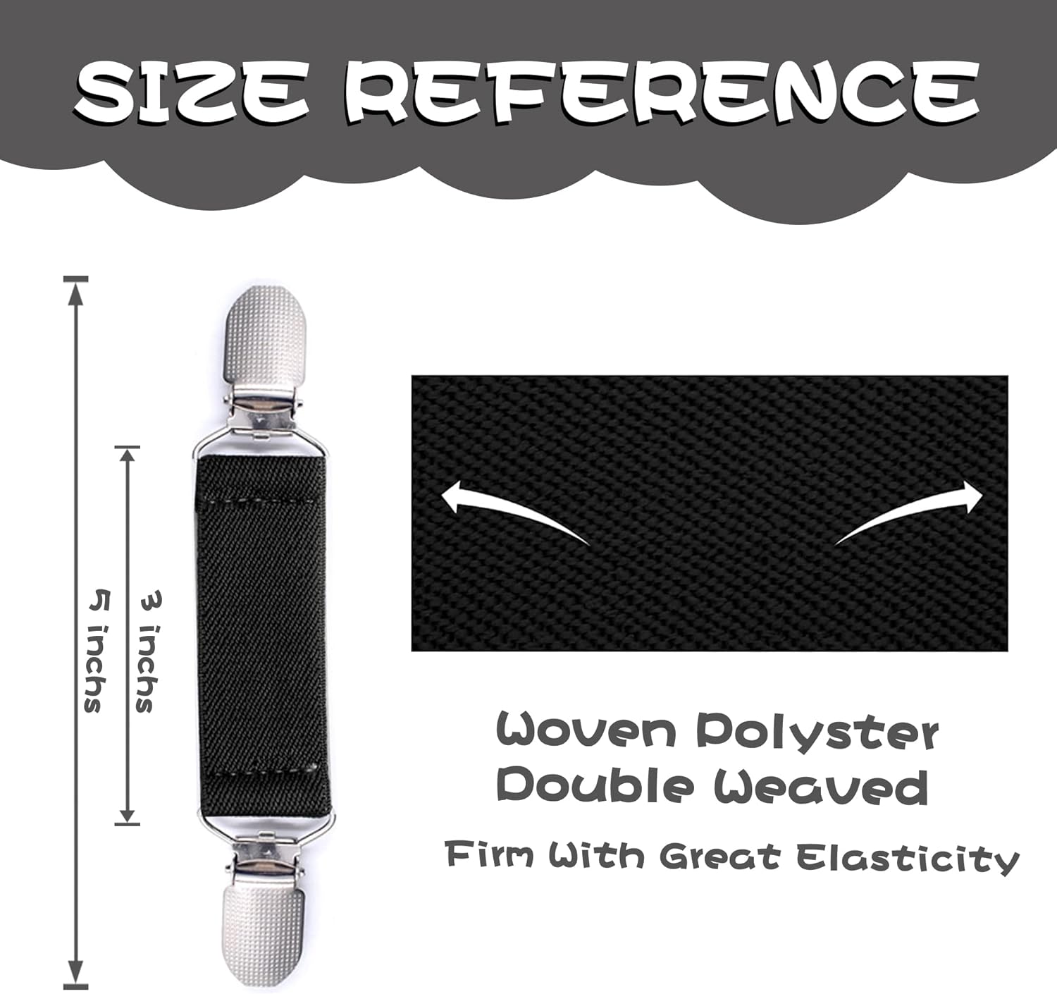 SS Stainless Steel Gloves Clips for Kids Warm Winter Accessories