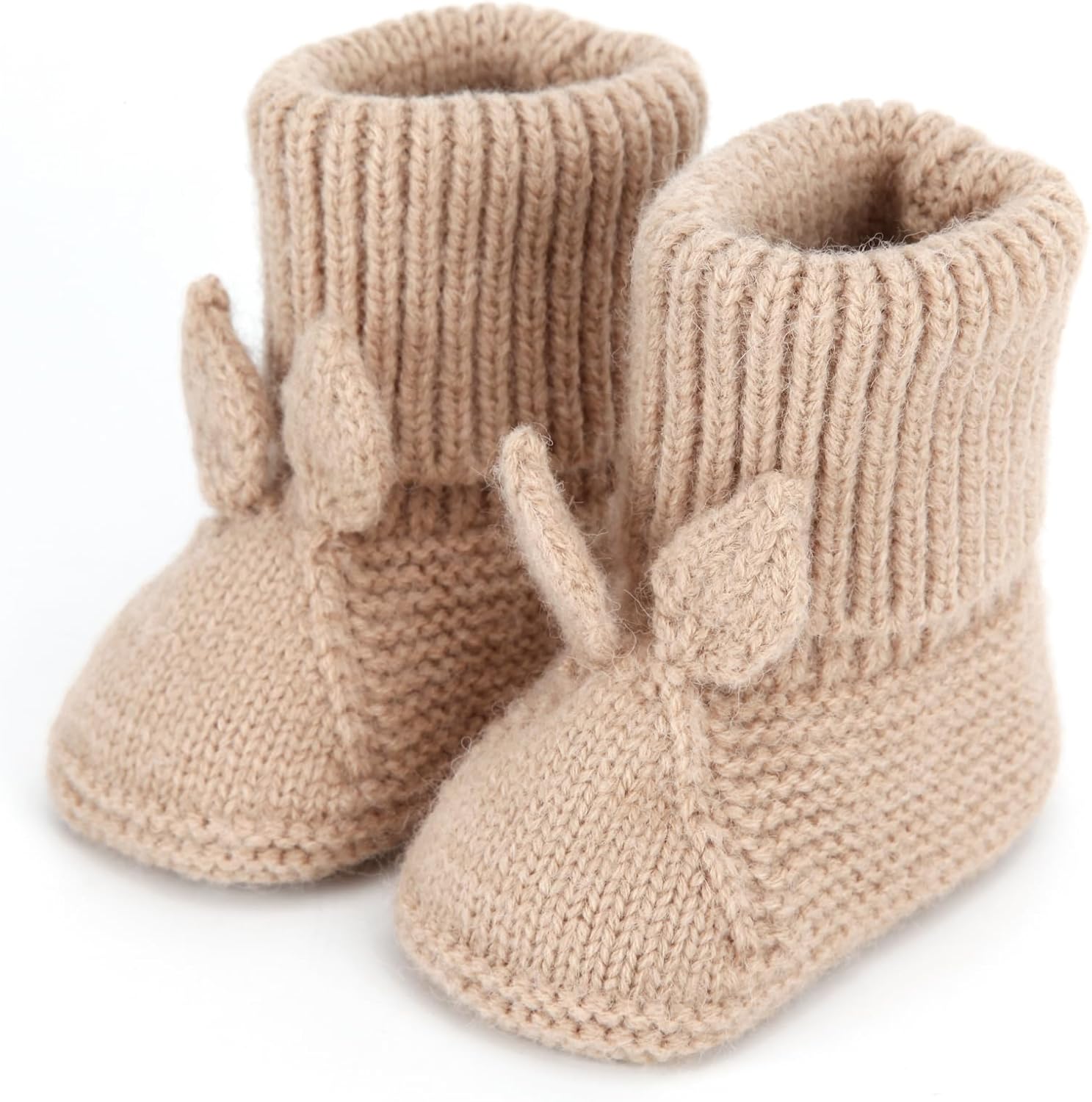 Warm Soft Knit Booties for Newborns