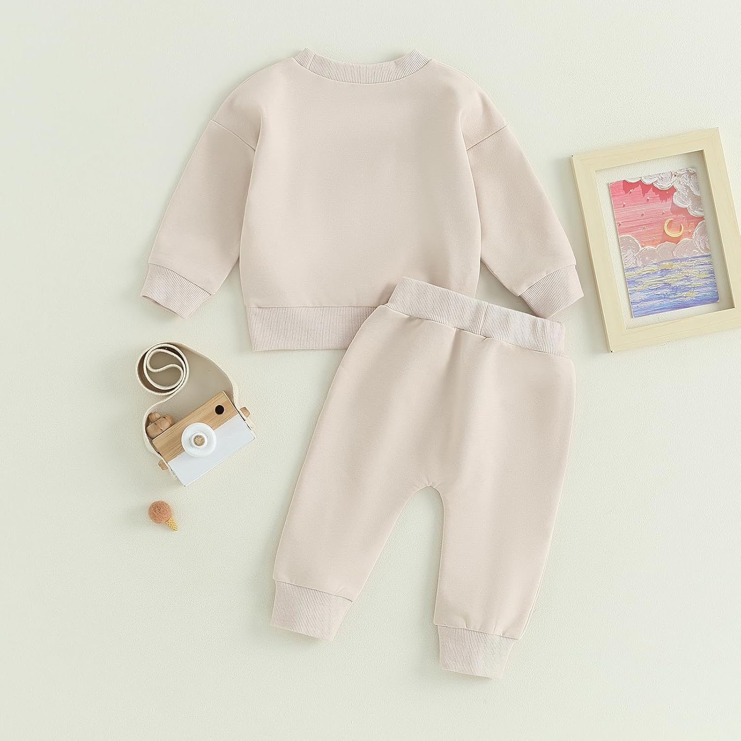 Tiaham Unisex Baby Clothes 2 Piece Sweatshirt Pant Set