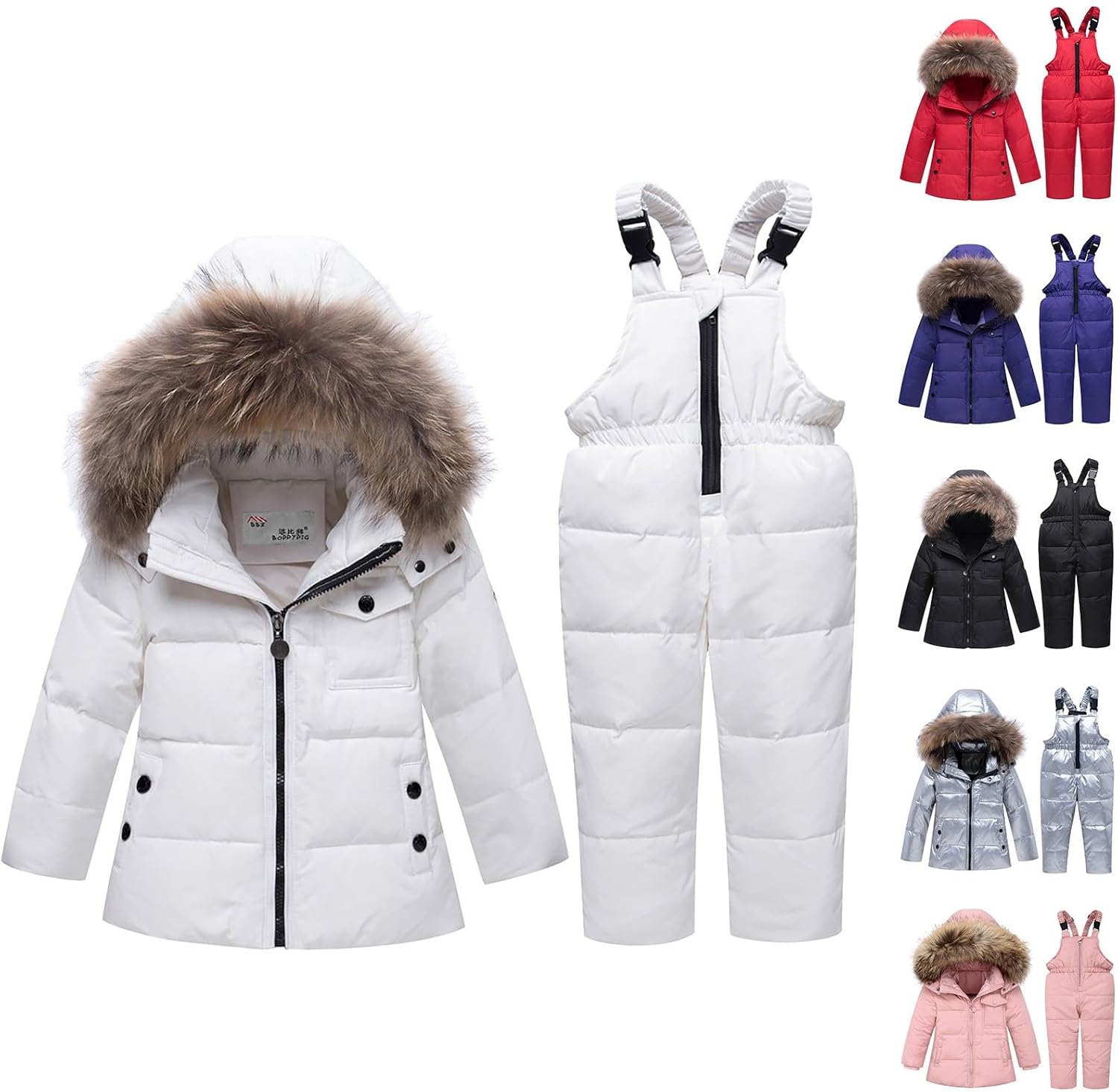 Fun Winter Outfit for Kids Anti-Static Durable Snow Suit Set