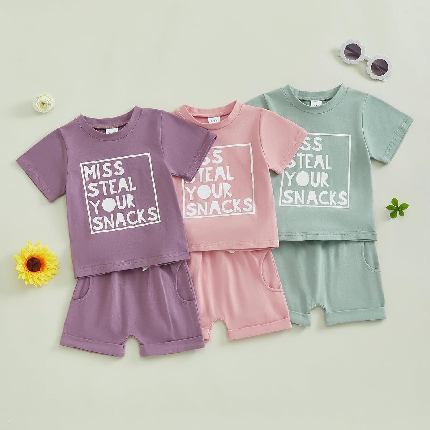 LIOMENGZI Toddler Girl Summer Outfit 2-Piece Set