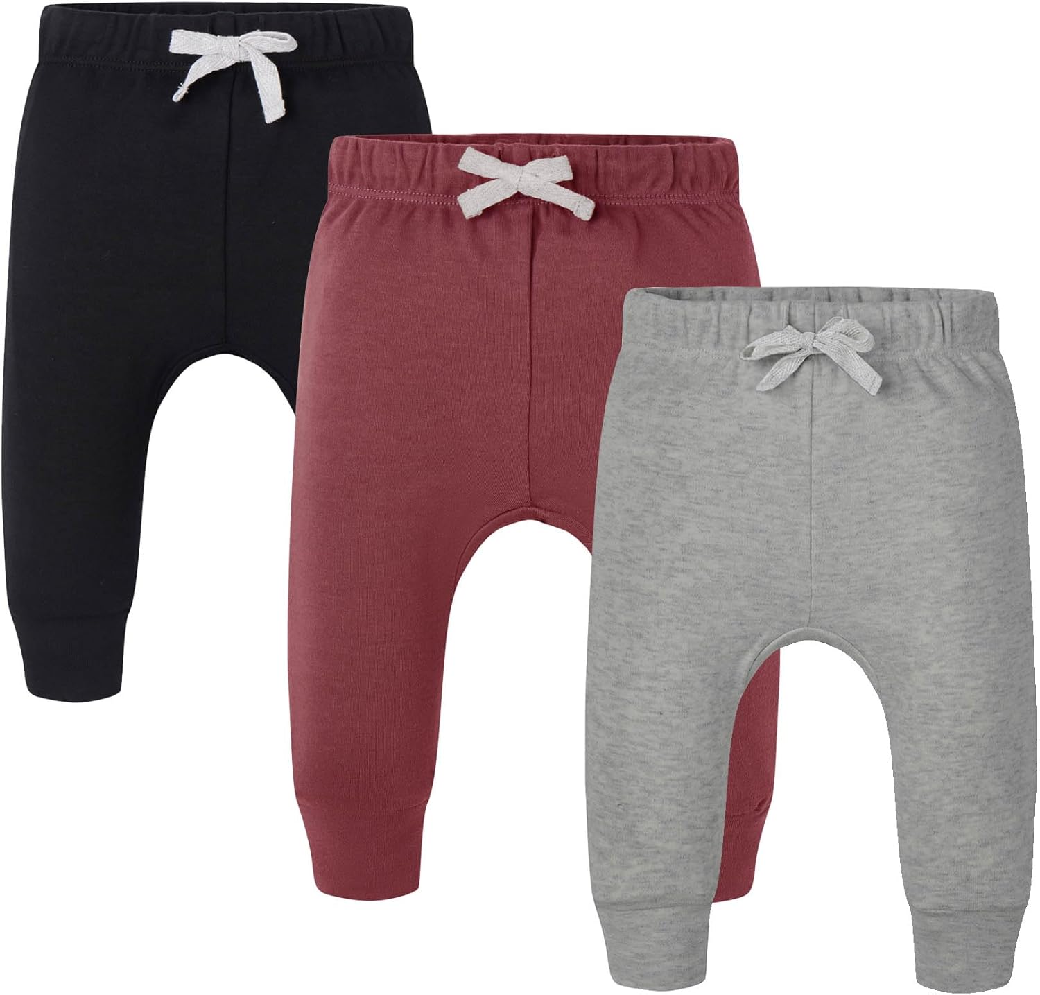 3-Piece Tapered Jogger Pants for Babies Comfortable Durable