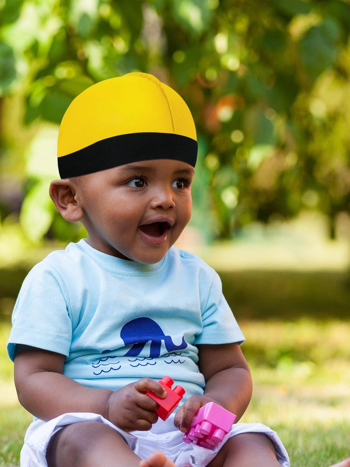 6-Piece Kids Satin Wave Hats