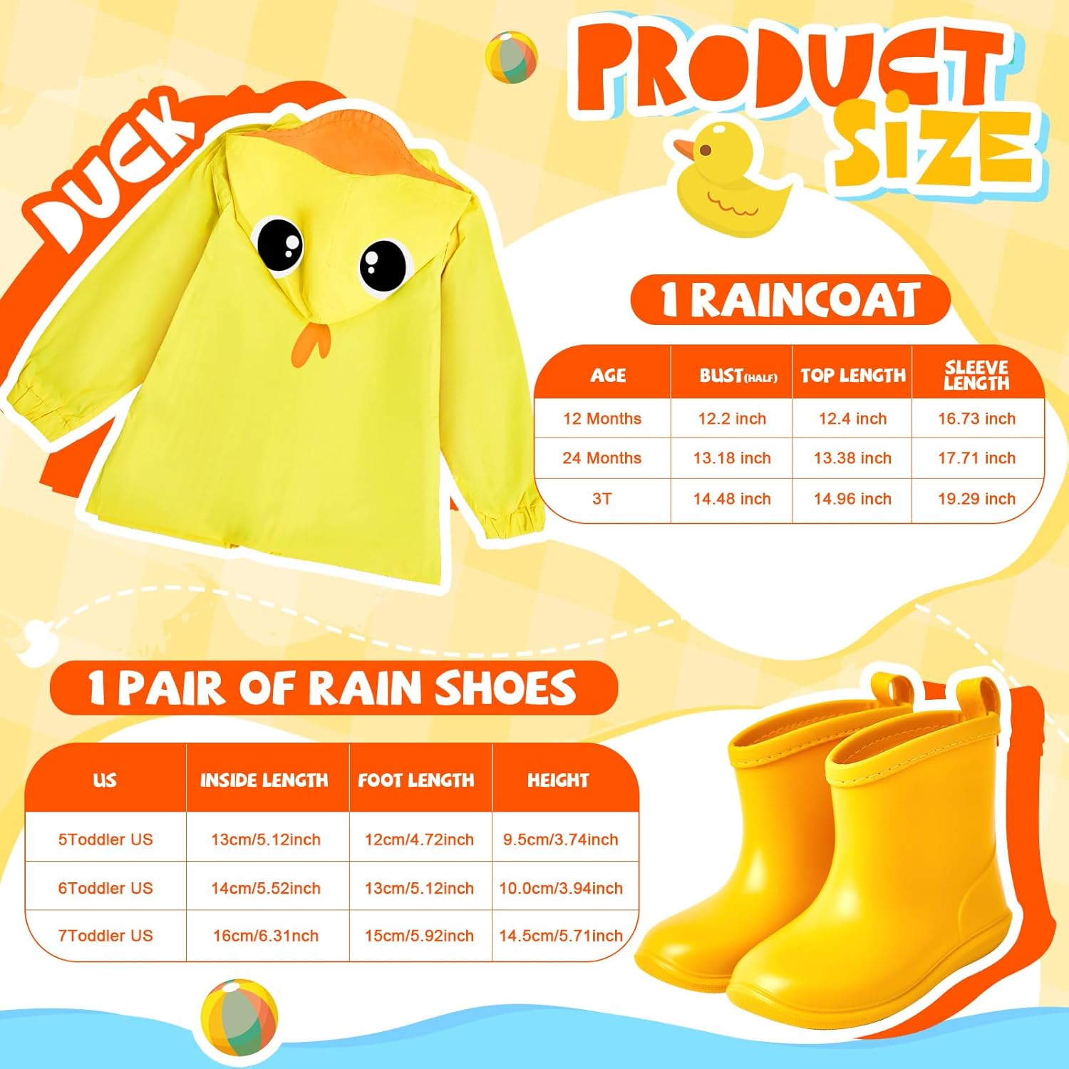 Twistover Toddler Rain Coats Boots Set