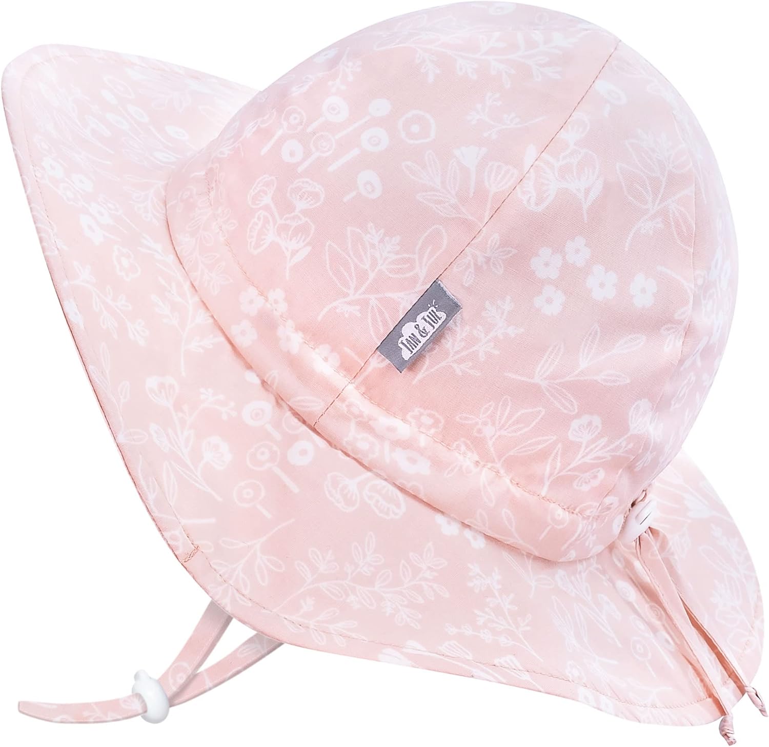 JAN JUL IDEAL 50 UPF Cotton Sun Hat for Toddler Girls