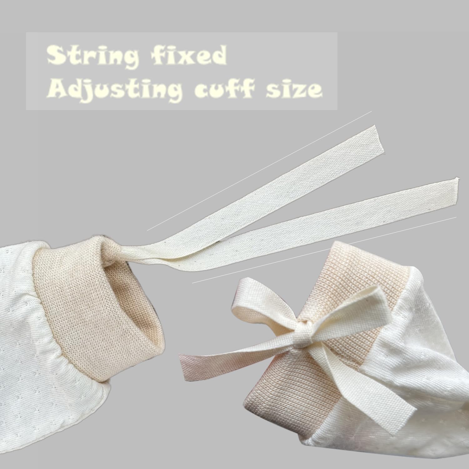 Organic Cotton Infants No-Scratch Mittens SANCNEE