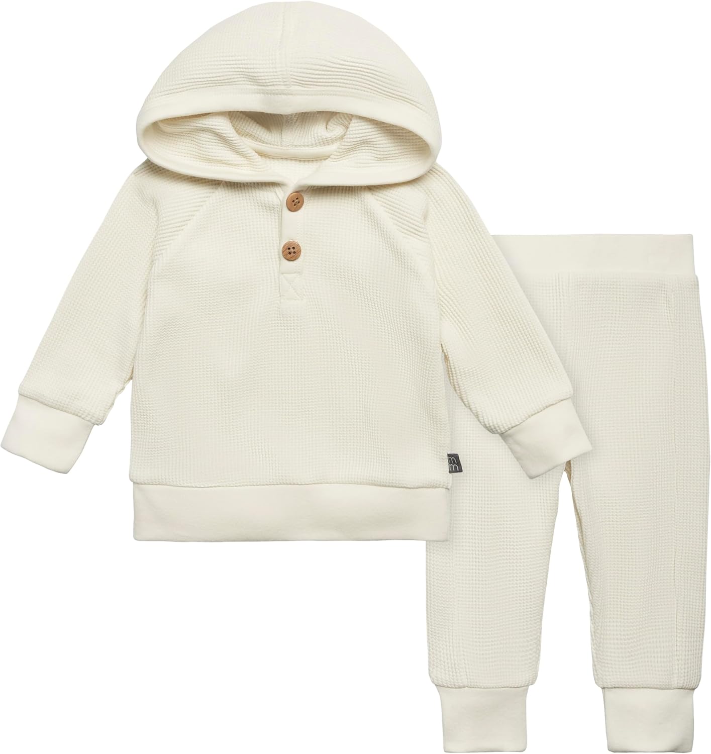 Modern Moments by Gerber Baby Girls Cozy Waffle 2-Piece Set 100 Stretchy