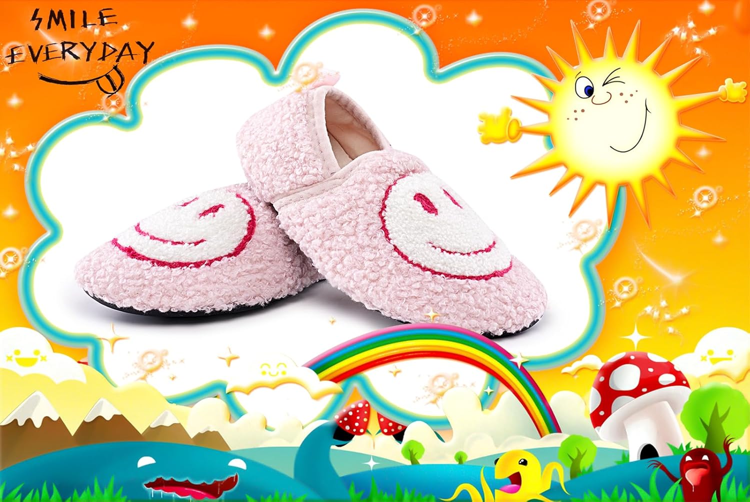 Smile Face Kids Slippers