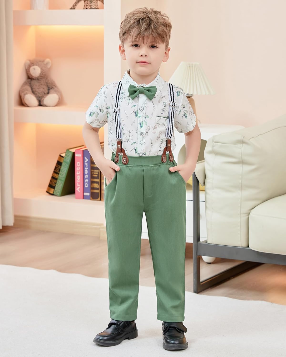Sanmio Toddler Boys Tuxedo Suit