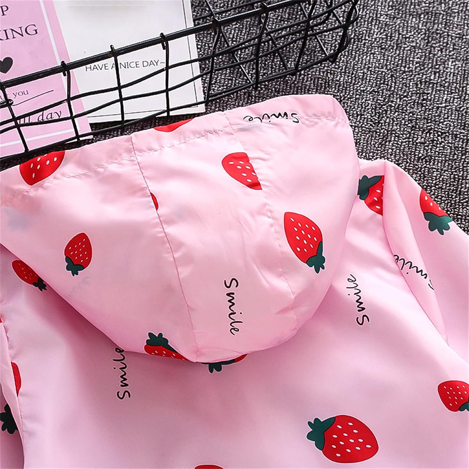 Watermelon Red Toddler Windproof Jacket