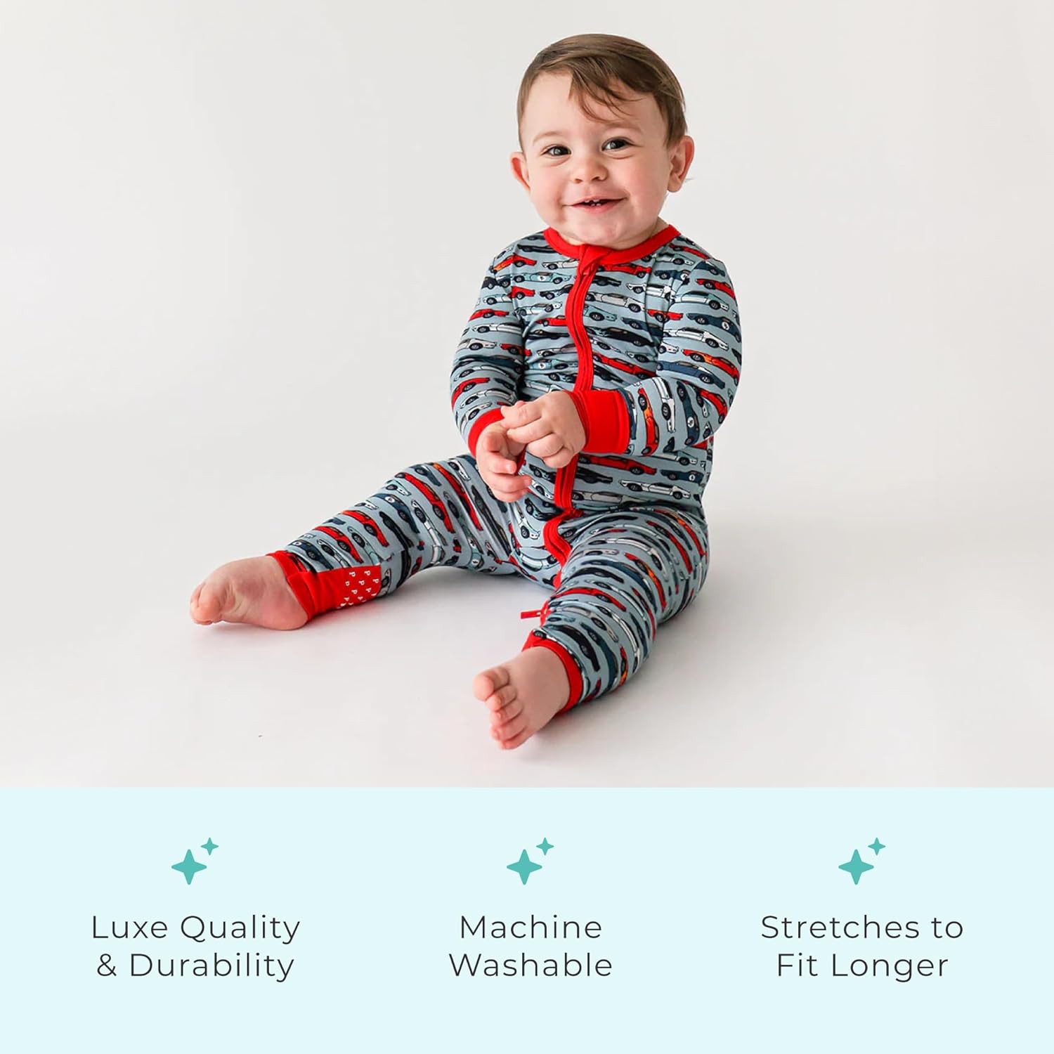 Posh Peanut Convertible Footless Baby Pajamas