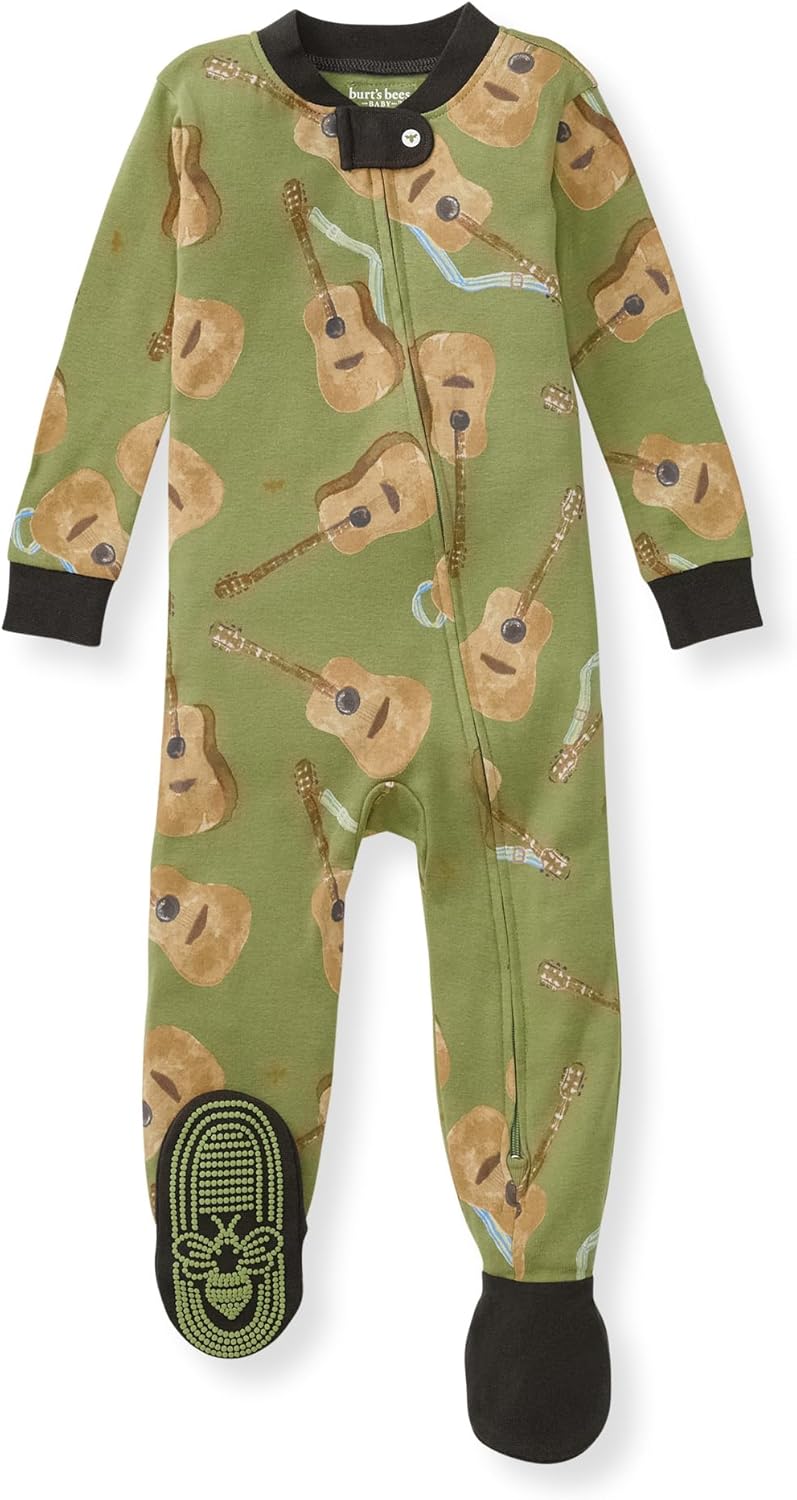 Burts Bees Baby Boys Pajamas - Soft Non-Slip Pjs