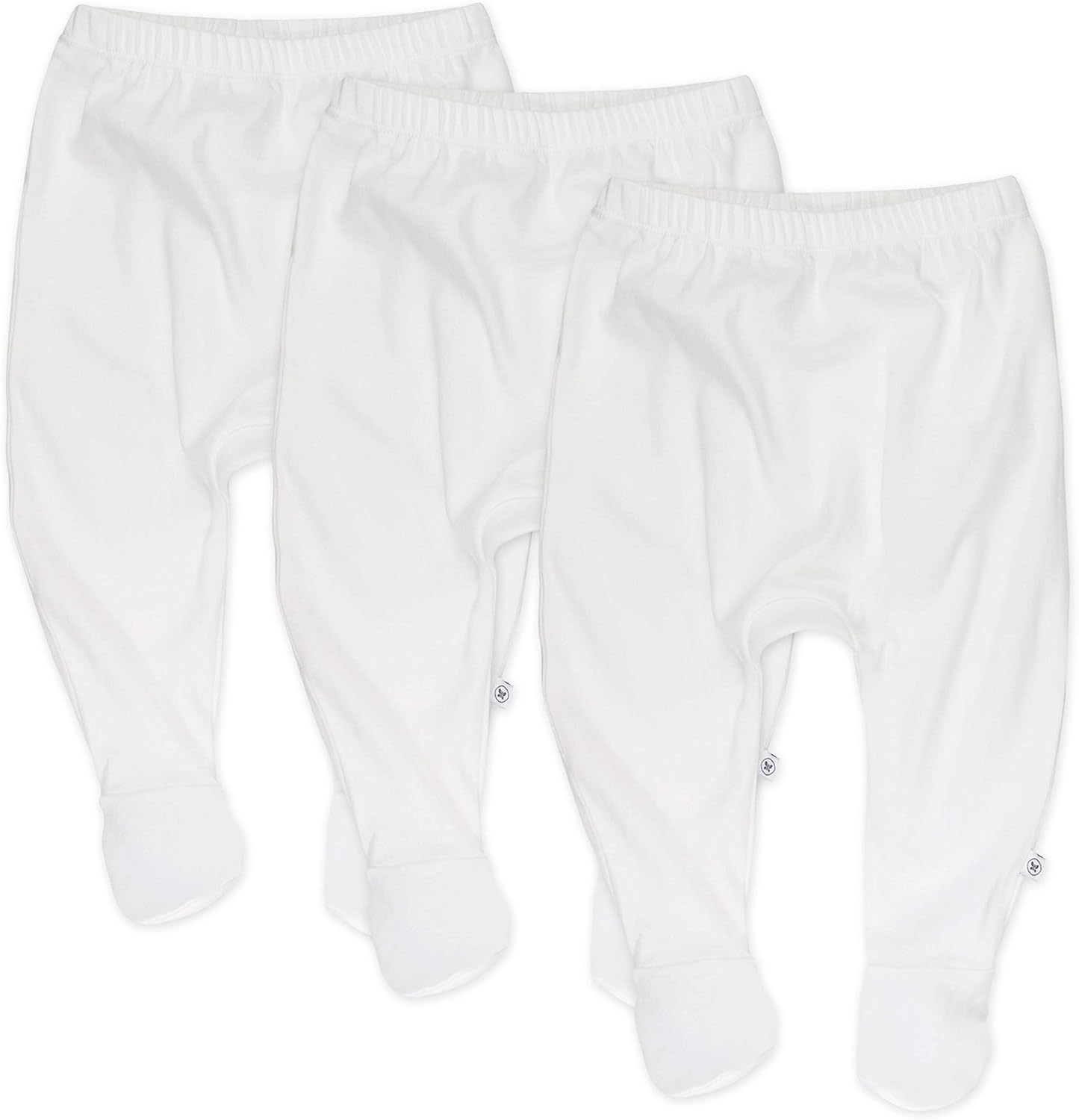 HonestBaby 3-Pack Footed Perfect Harem Pants for Kids