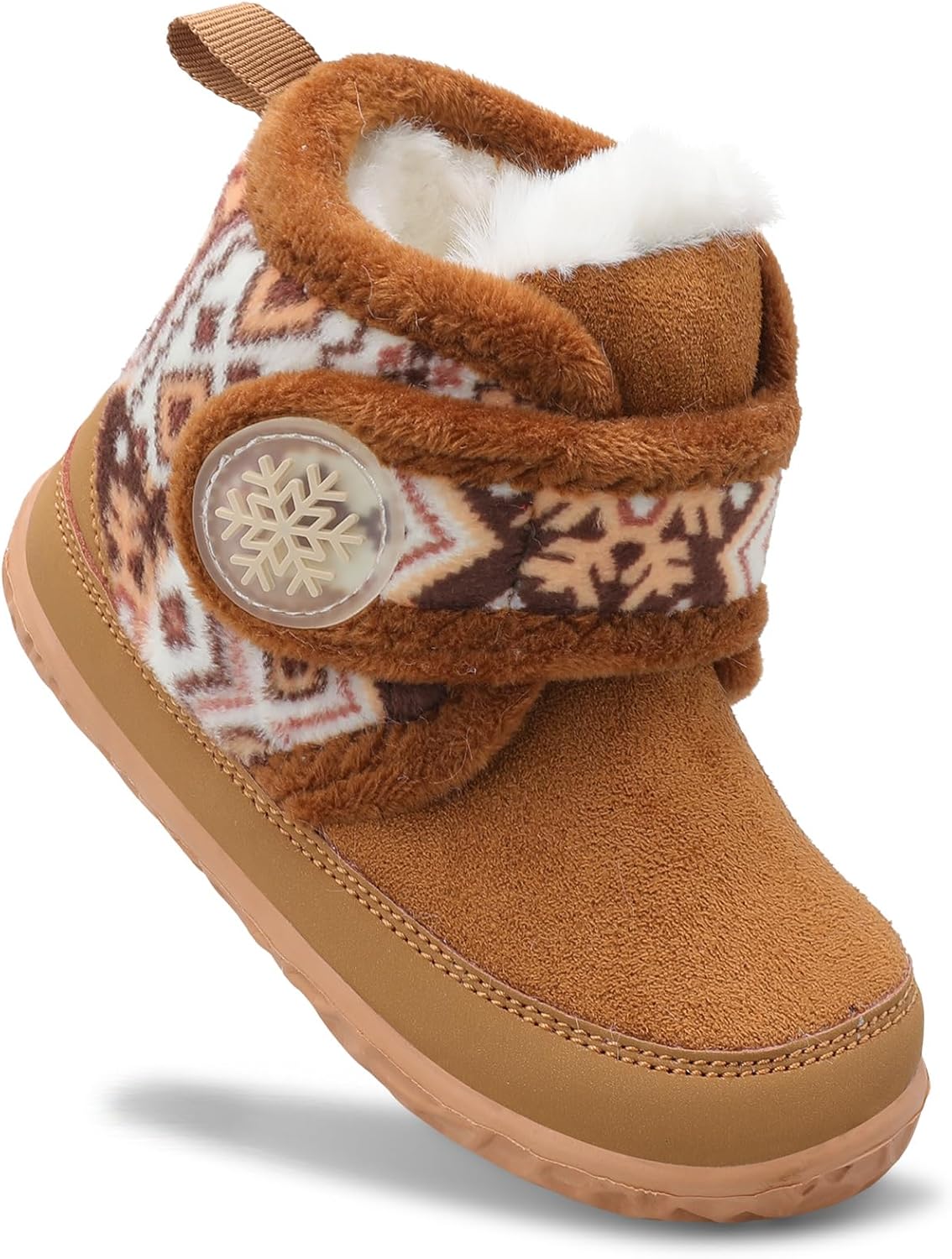 Scurtain Toddler Slippers Fuzzy Winter Boots for Boy Girl Cozy House Shoes
