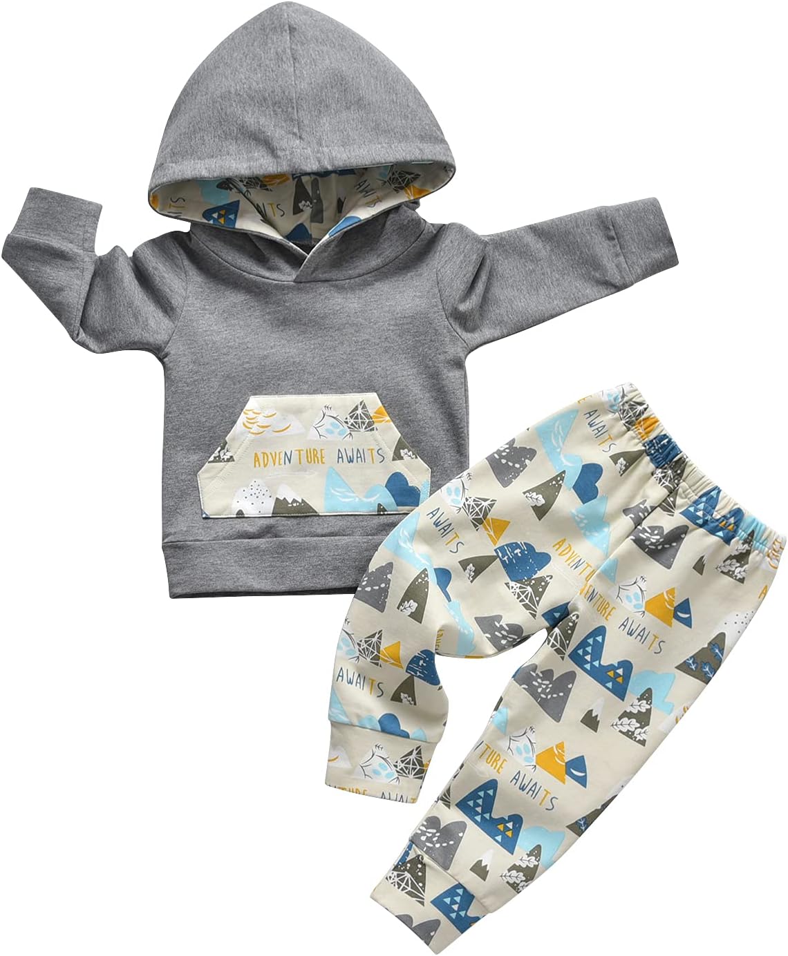 Cutie Little Bear Little Ones Toddler Cartoon Long Sleeve Hoodie Set