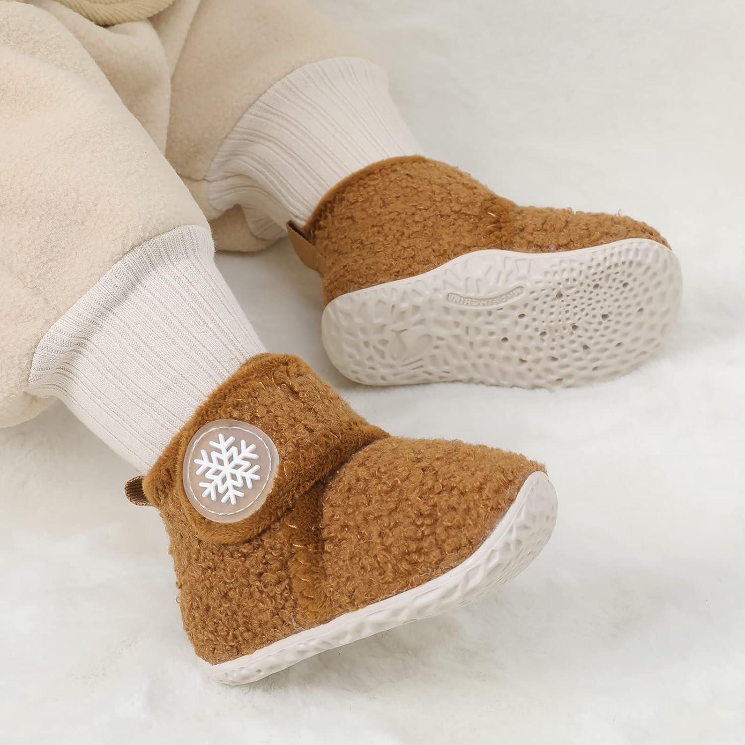 Babies Warm Soft and Durable Infants Shoes with Built-in Sun Protection