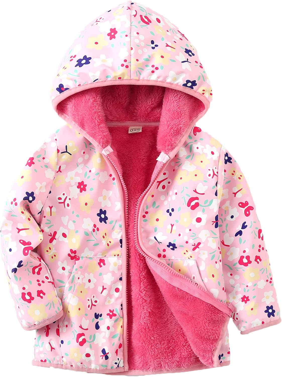 Feidoog Toddler Fleece Jacket Soft Warm and Waterproof