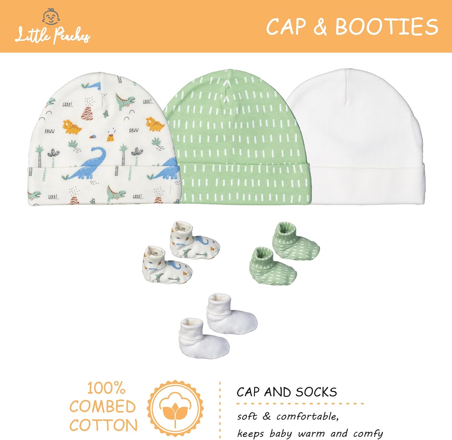 Little Peaches 10-Piece Newborn Layette Bundle