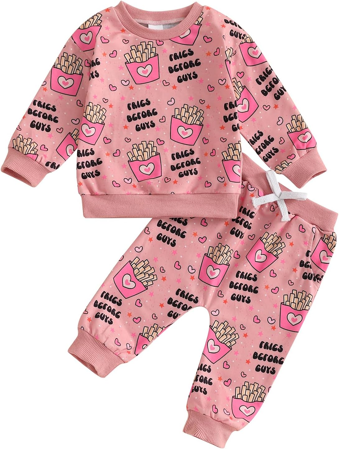 Easter Bunny Ruffled Collar Sweater Set for Kids