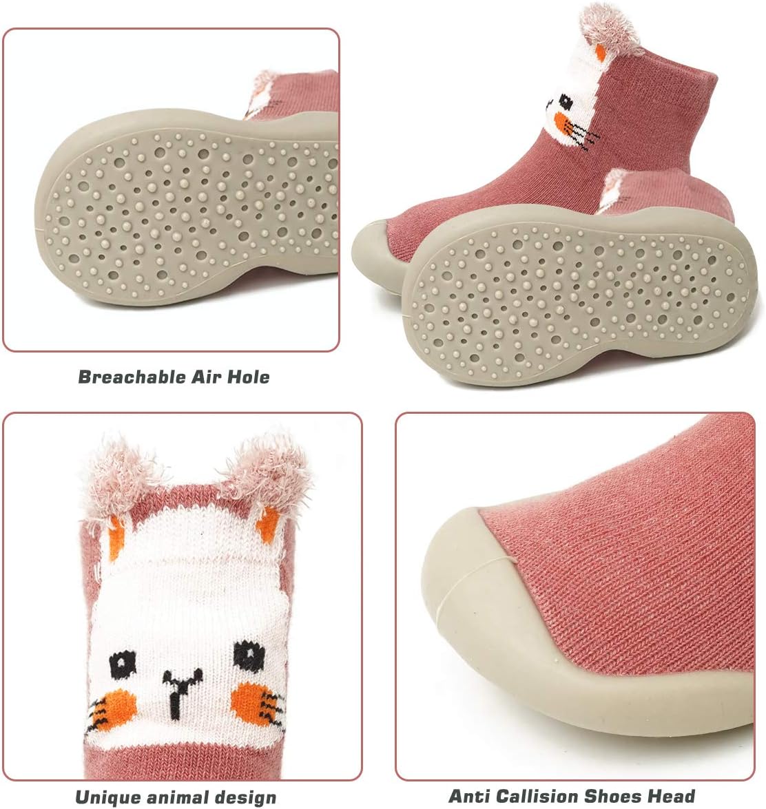 WEAPRIL Baby Toddler Socks Slippers