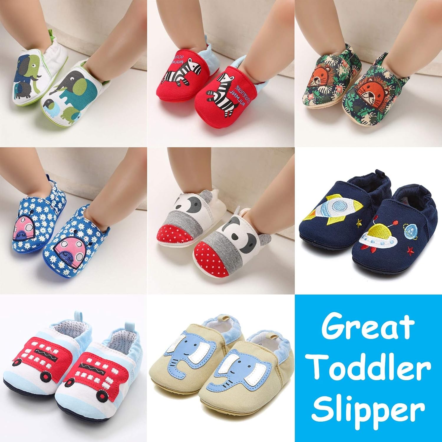 COSANKIM Soft Adorable Non-Slip Slipper Shoes for Kids