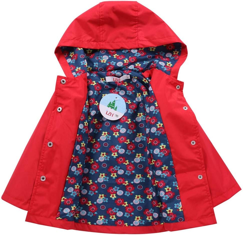Moonker Baby Toddler Girl Boy Winter Fall Raincoat Hoodie Jacket - Soft Warm