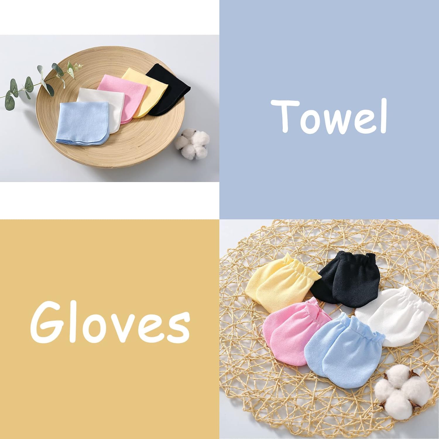 IADOER 100 Cotton Baby Layette Set for Newborn Boys Girls