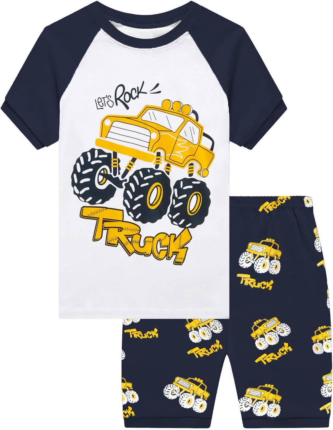 Little Hand toddler boys dinosaur summer pajamas
