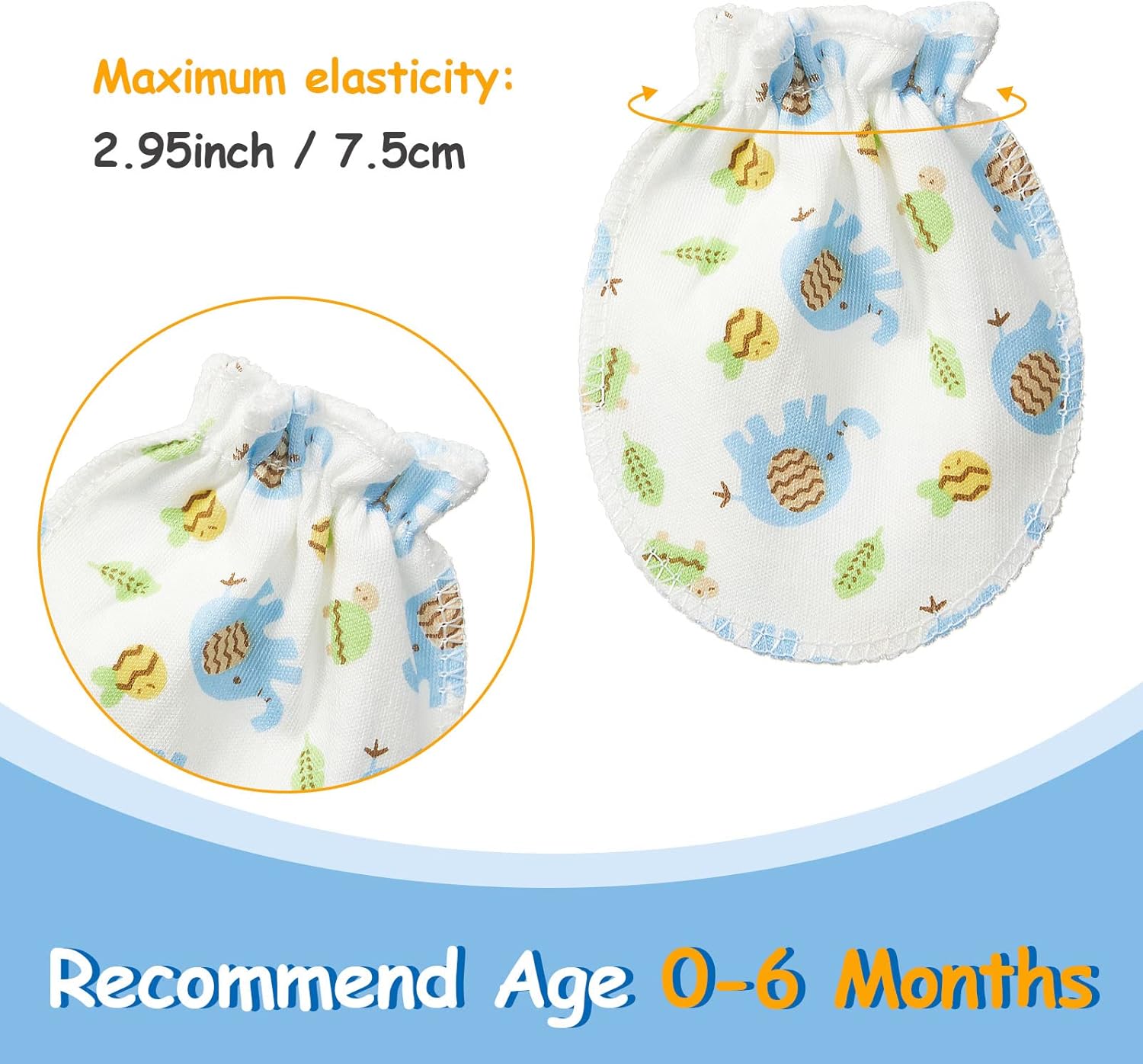 Geyoga 40 Pair Newborn Baby Mittens