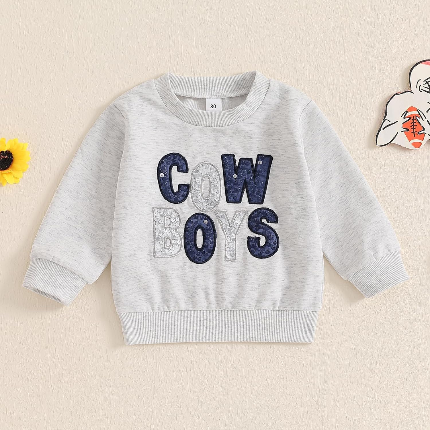 Kids Toddler Football Season Sweatshirt