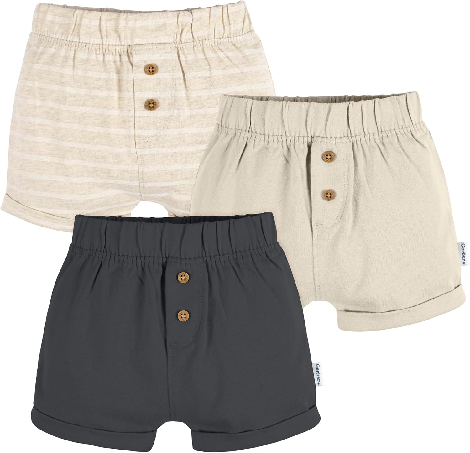 Gerber Baby 3-Pack Knit Shorts