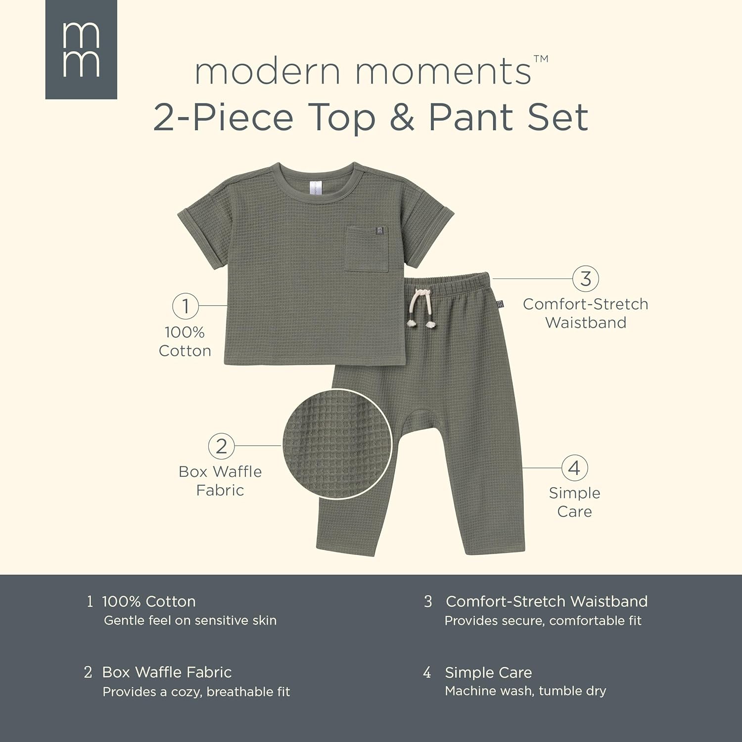 Modern Moments by Gerber Boys Baby Pant Set